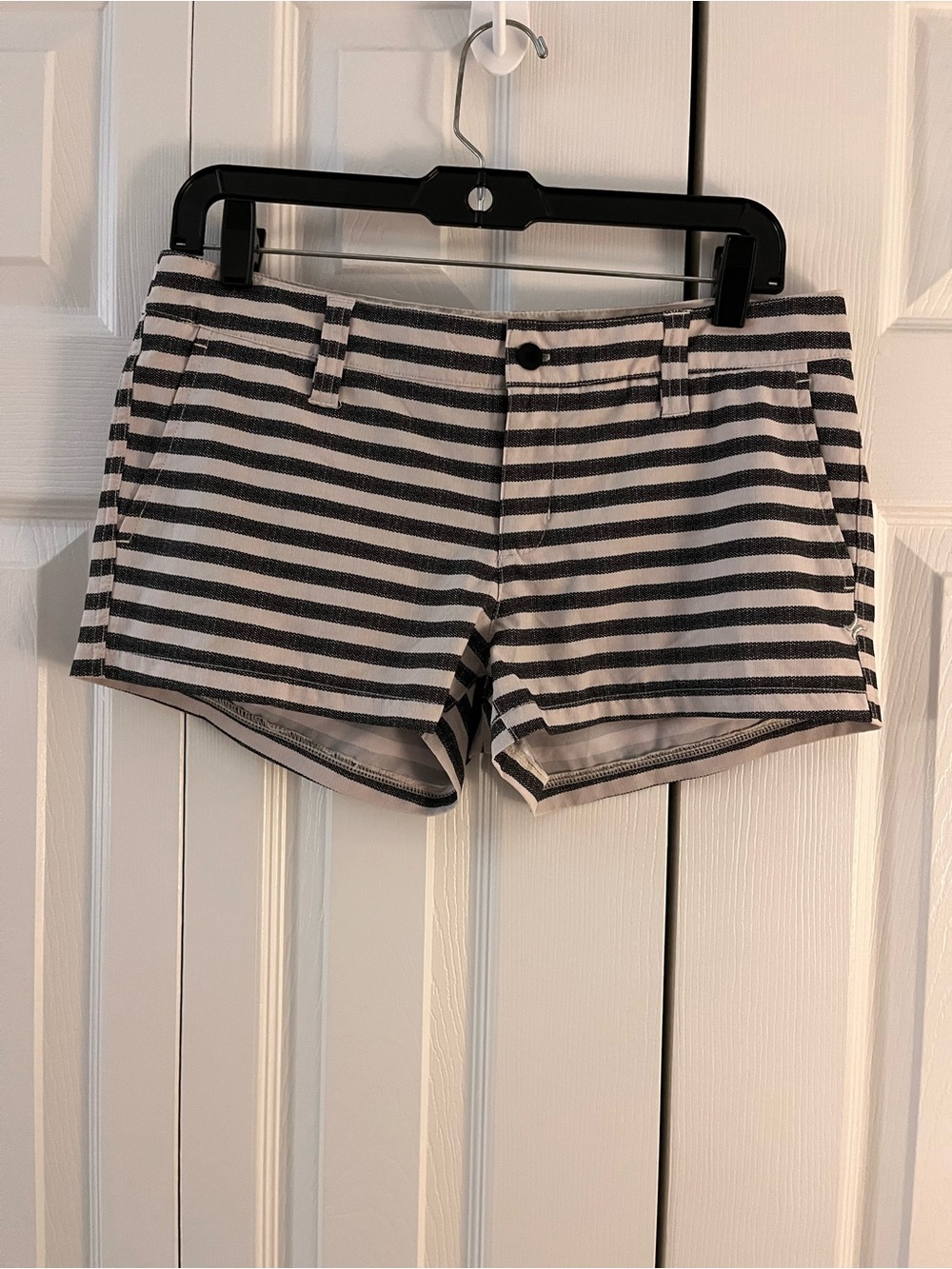 Hurley Black and White Striped Women’s Swim Shorts